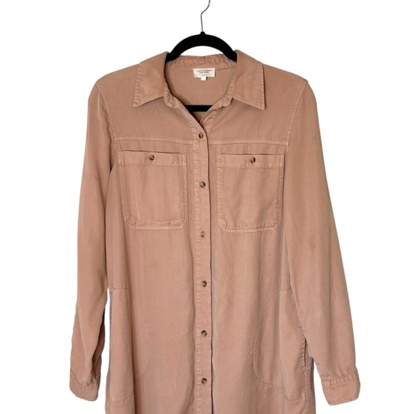 Gentle Fawn Katie Shirt Dress- Long Tencel Shirt Dress/Tunic- Small - Picture 3 of 12